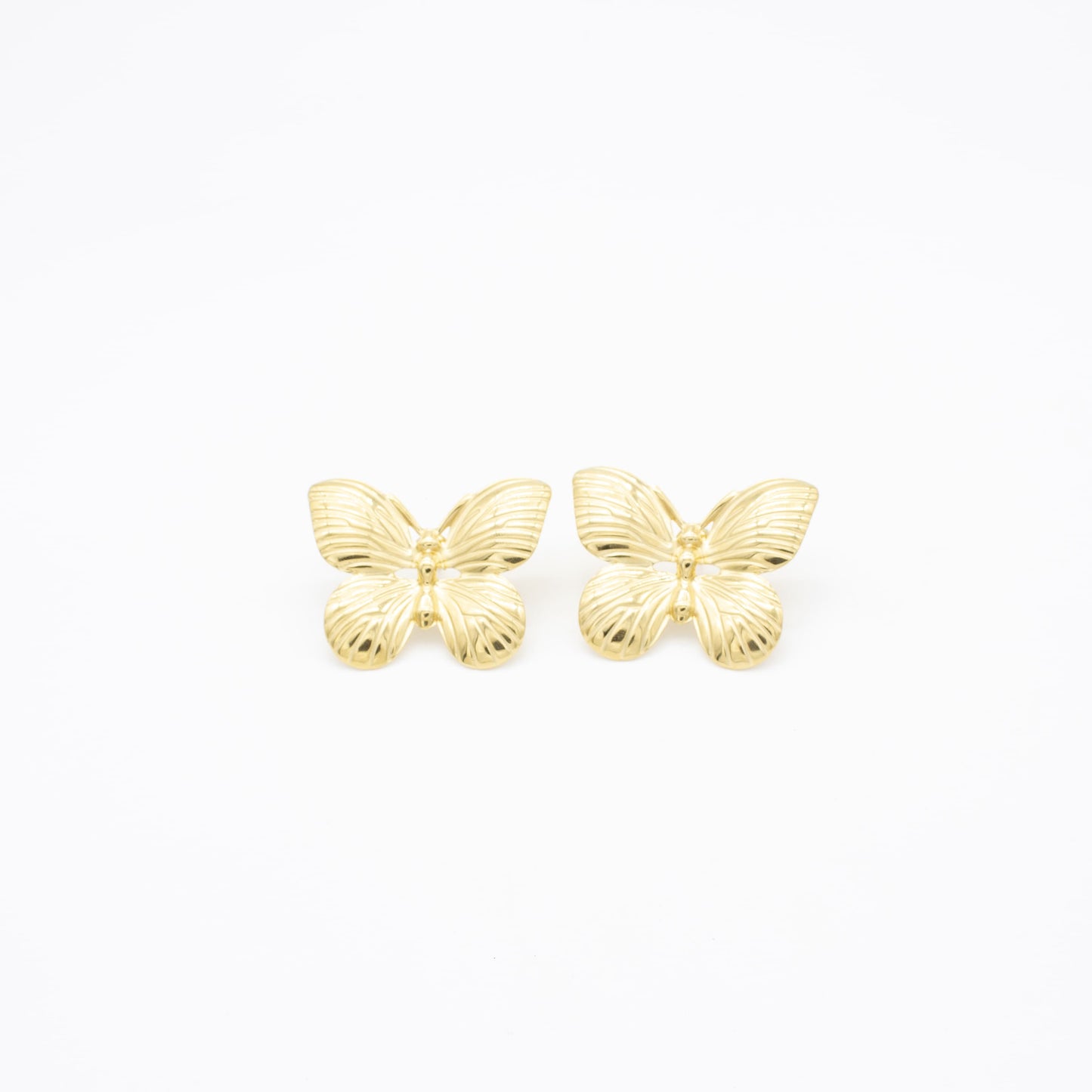 Arracadas de Mariposa Acero