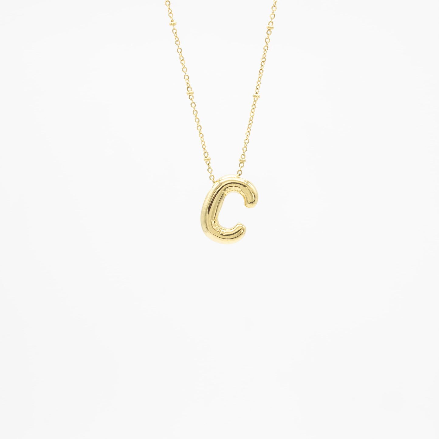 Collar de Inicial Globo Acero