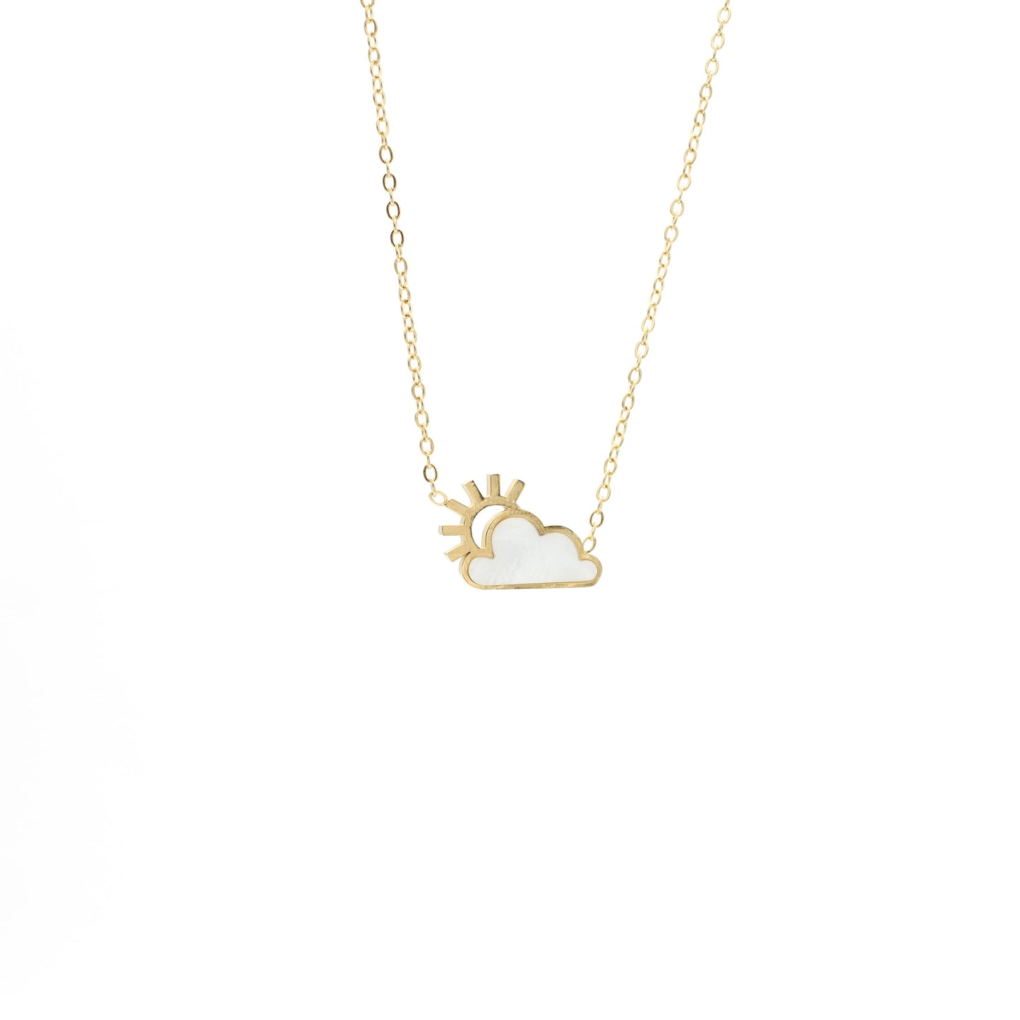 Collar de Nube y Sol Acero