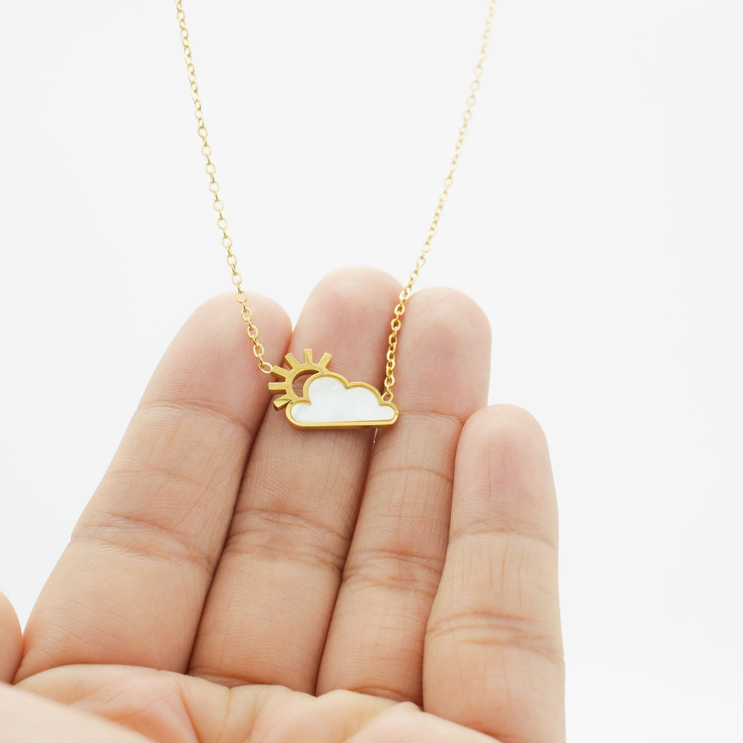 Collar de Nube y Sol Acero