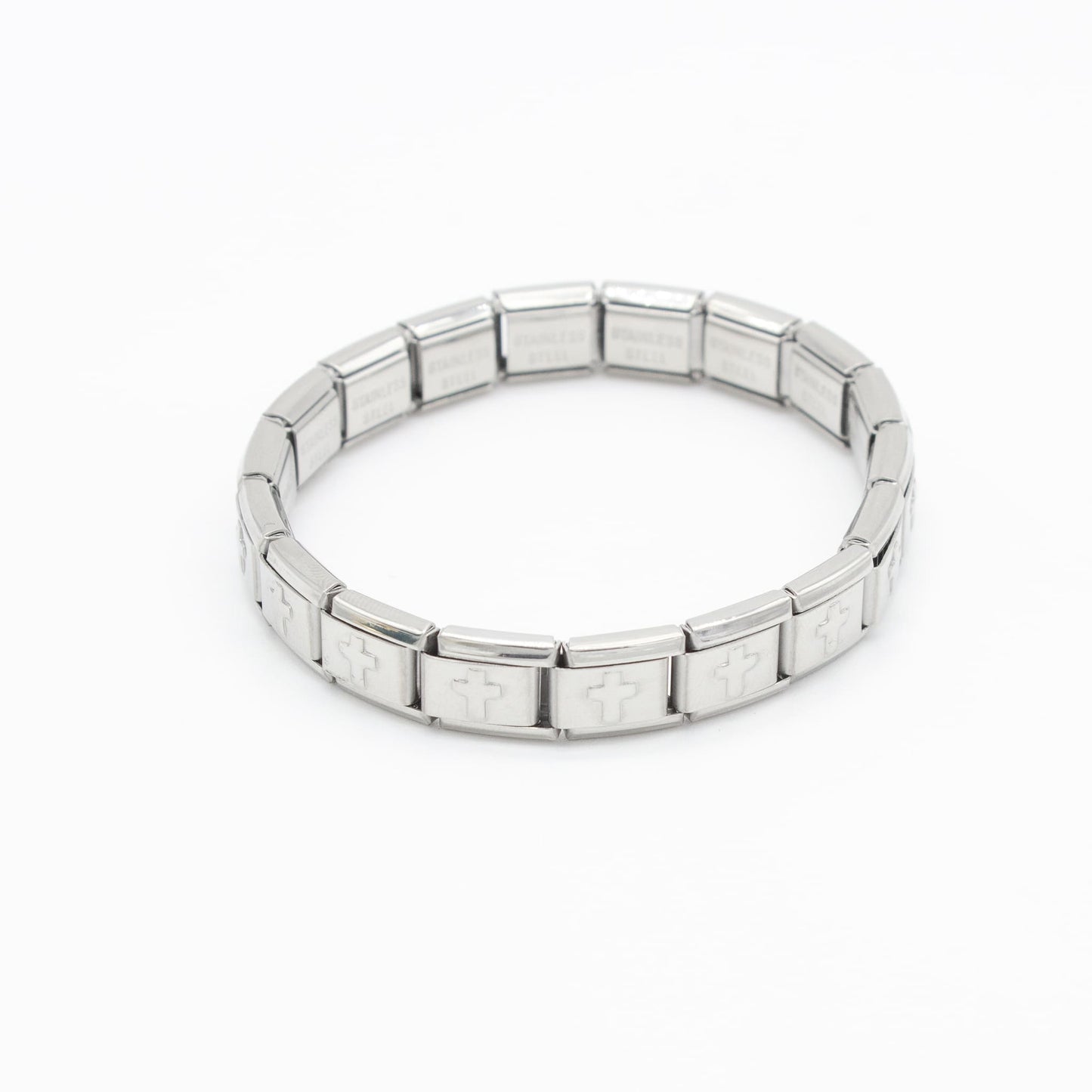 Brazalete Italiano Cruces Acero