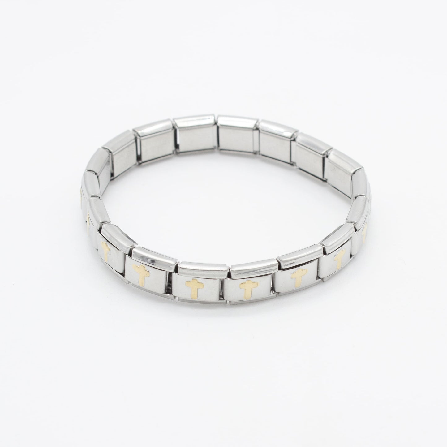 Brazalete Italiano de Cruces Acero