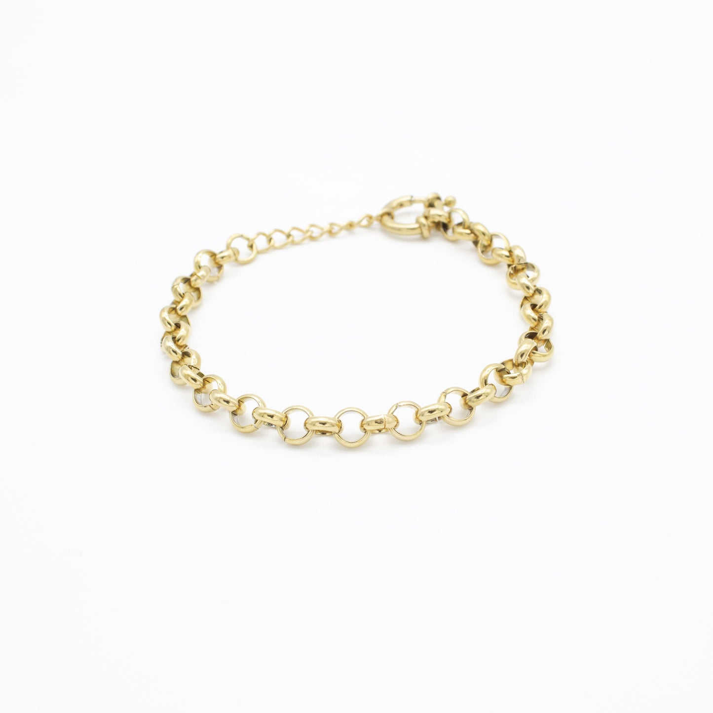 Pulsera de Eslabón Circular Acero Hombre