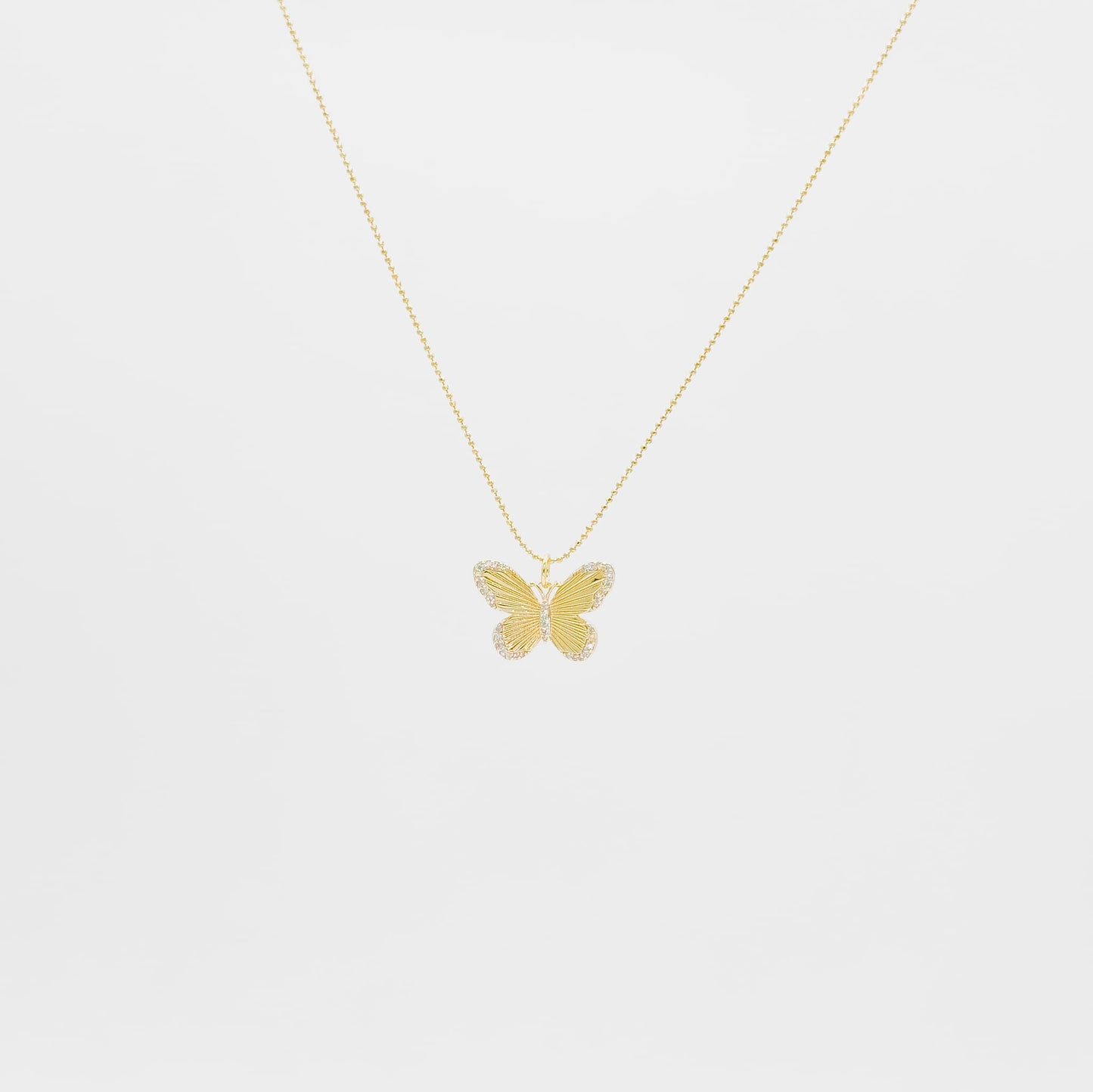 Collar de Mariposa y Zirconia