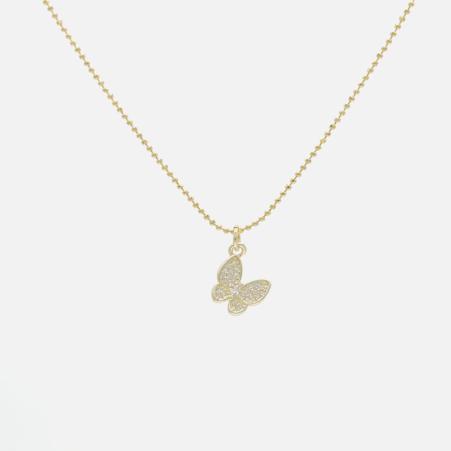 Collar de Mariposa y Zirconia