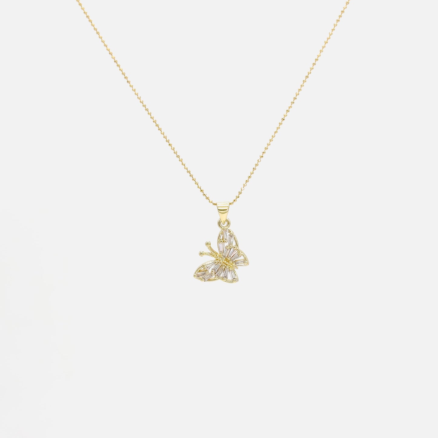 Collar de Mariposa con Zirconia