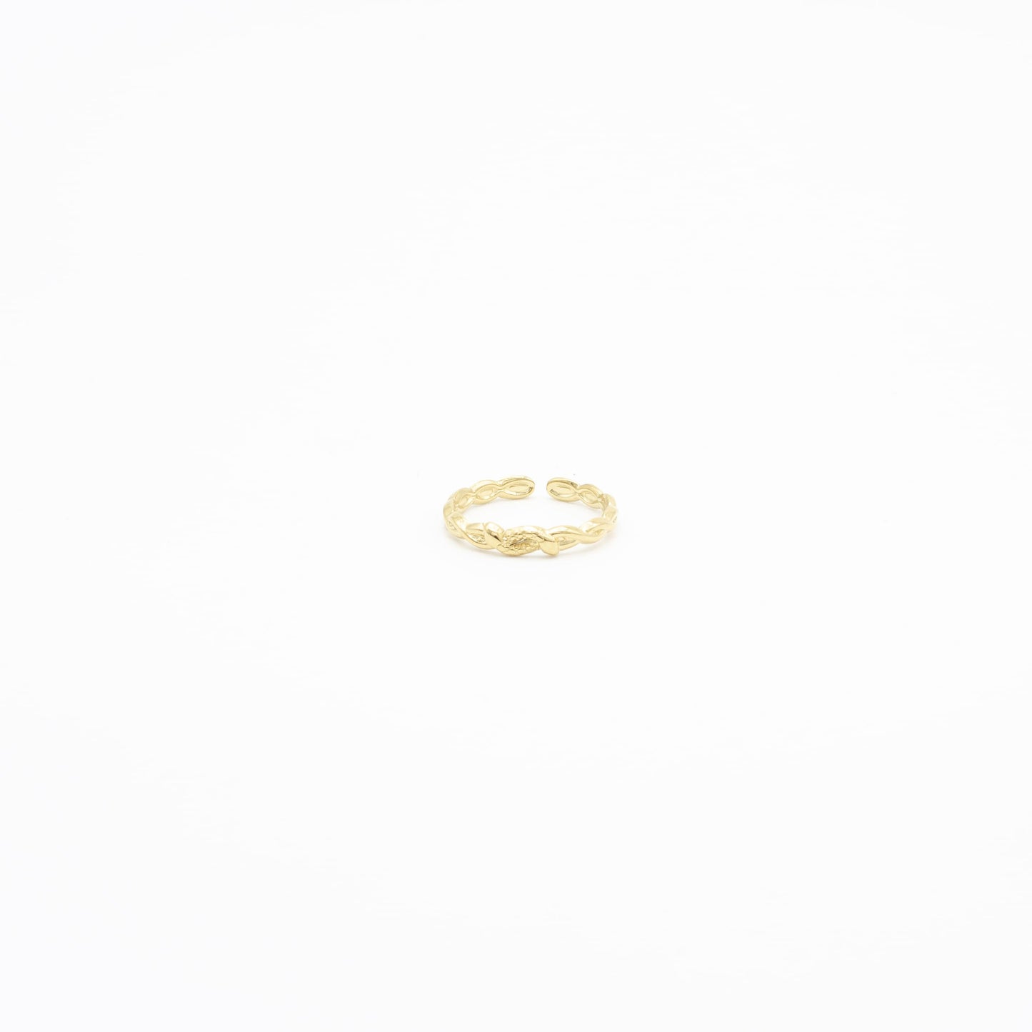 Anillo de Serpientes Entrelazadas Acero