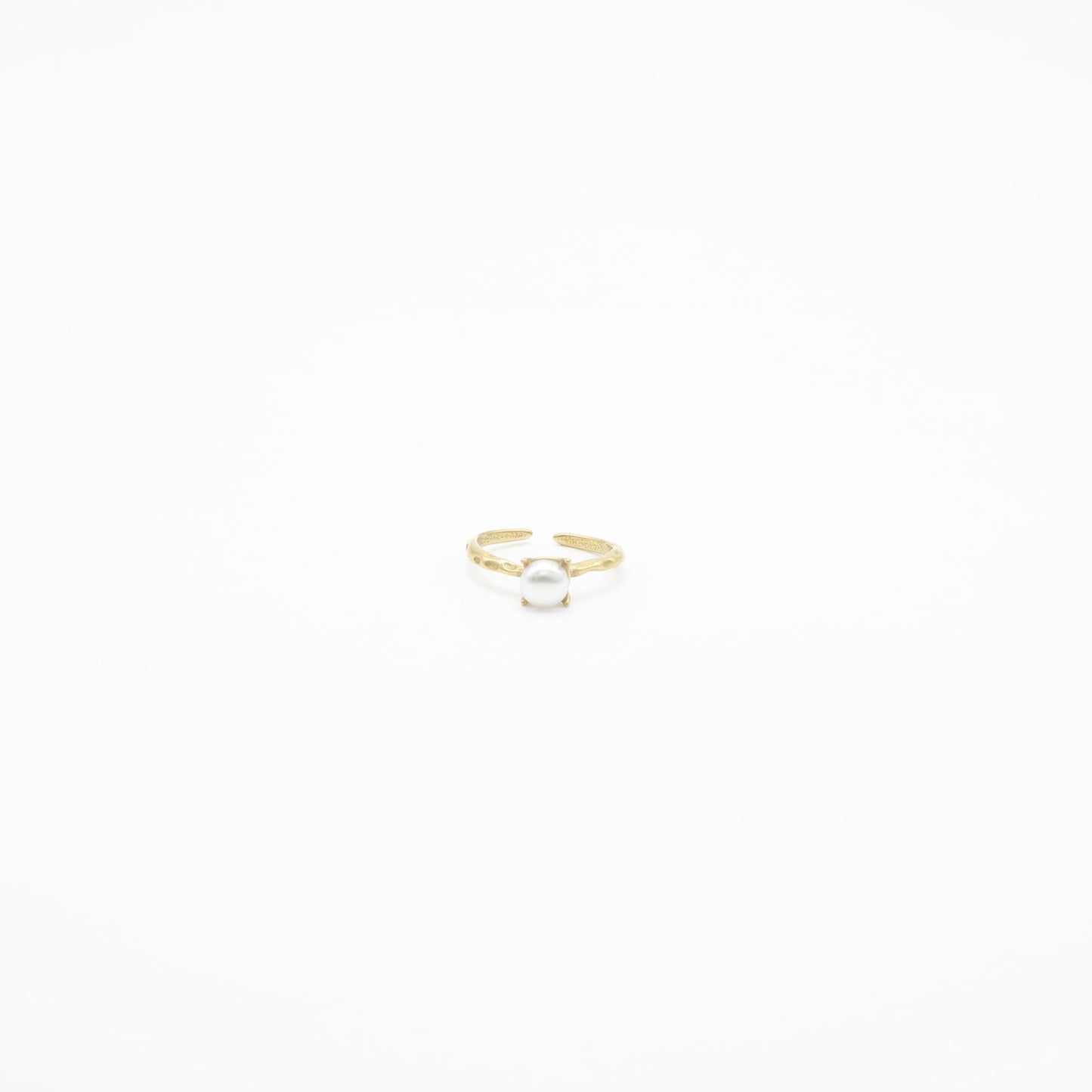 Anillo de Perla Acero