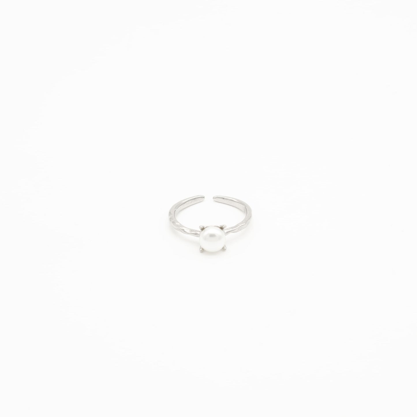 Anillo de Perla Acero