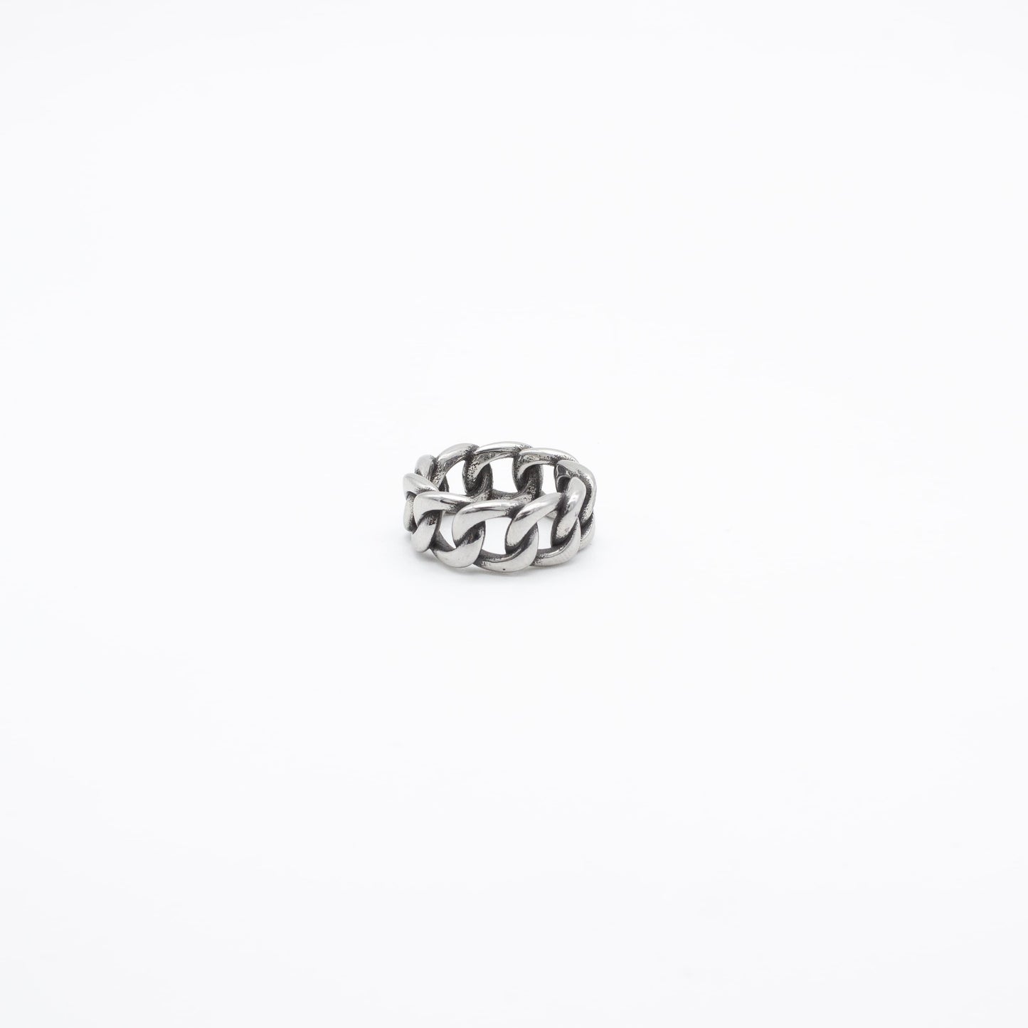 Anillo Cadena Acero Hombre