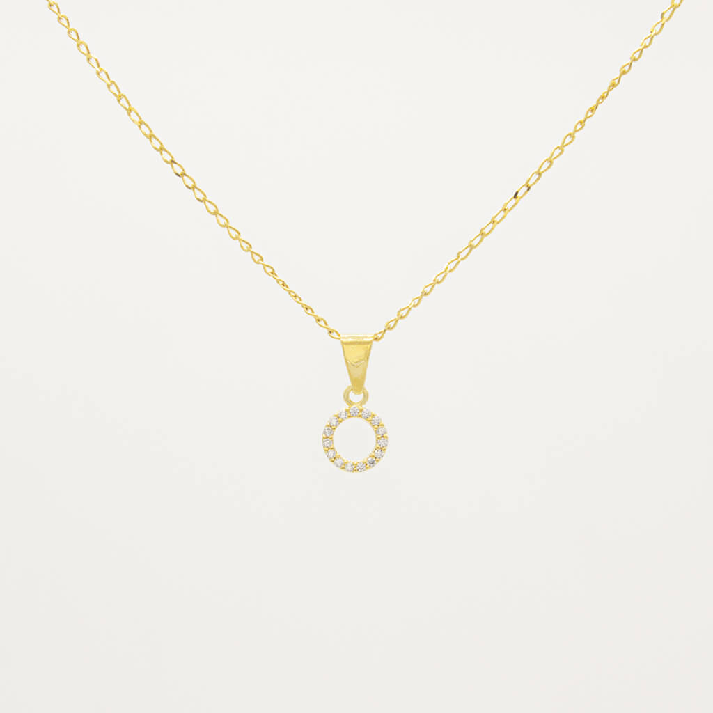 Collar de Aro de Zirconia