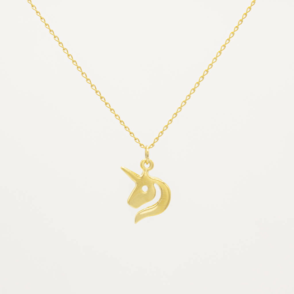 🦄 Collar de Unicornio - Chapa de Oro – Pearlagom