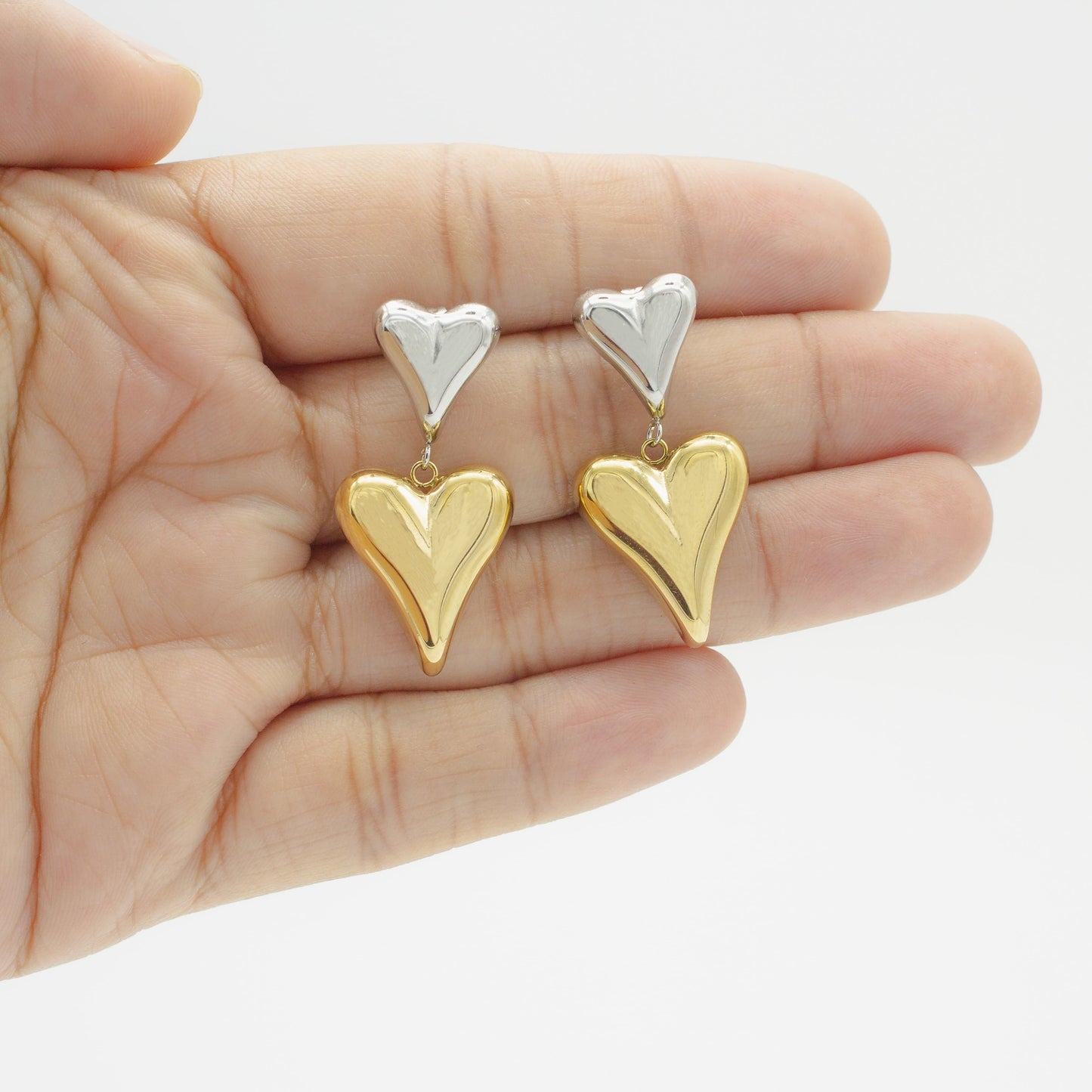 Arracadas de Corazón Acero