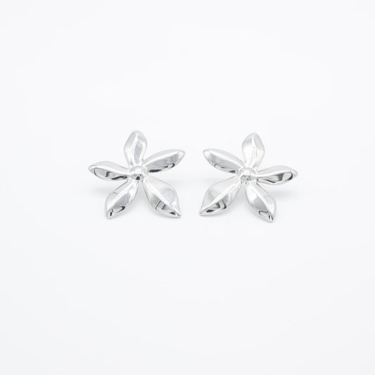Aretes de Flor Acero