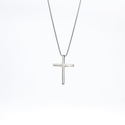 Cadena de Cruz Acero Hombre