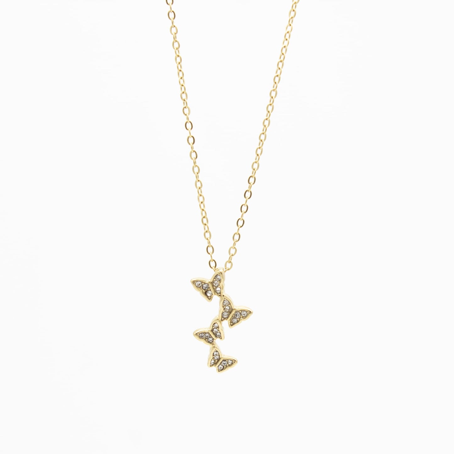 Collar de Mariposas Acero