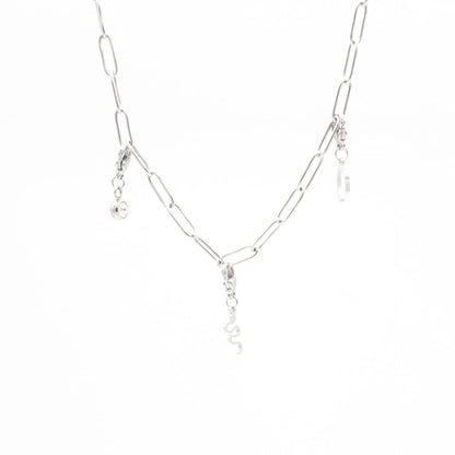Gargantilla de Herradura, Serpiente y Zirconia Acero