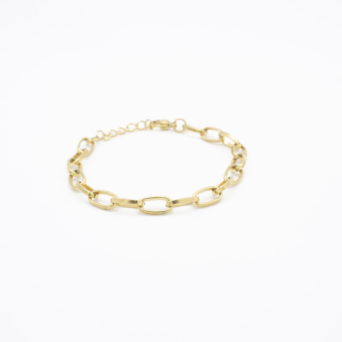 Pulsera de Eslabón Largo Acero Hombre