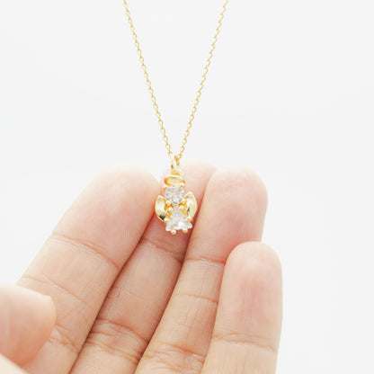 Collar de Ángel con Zirconia Chapa