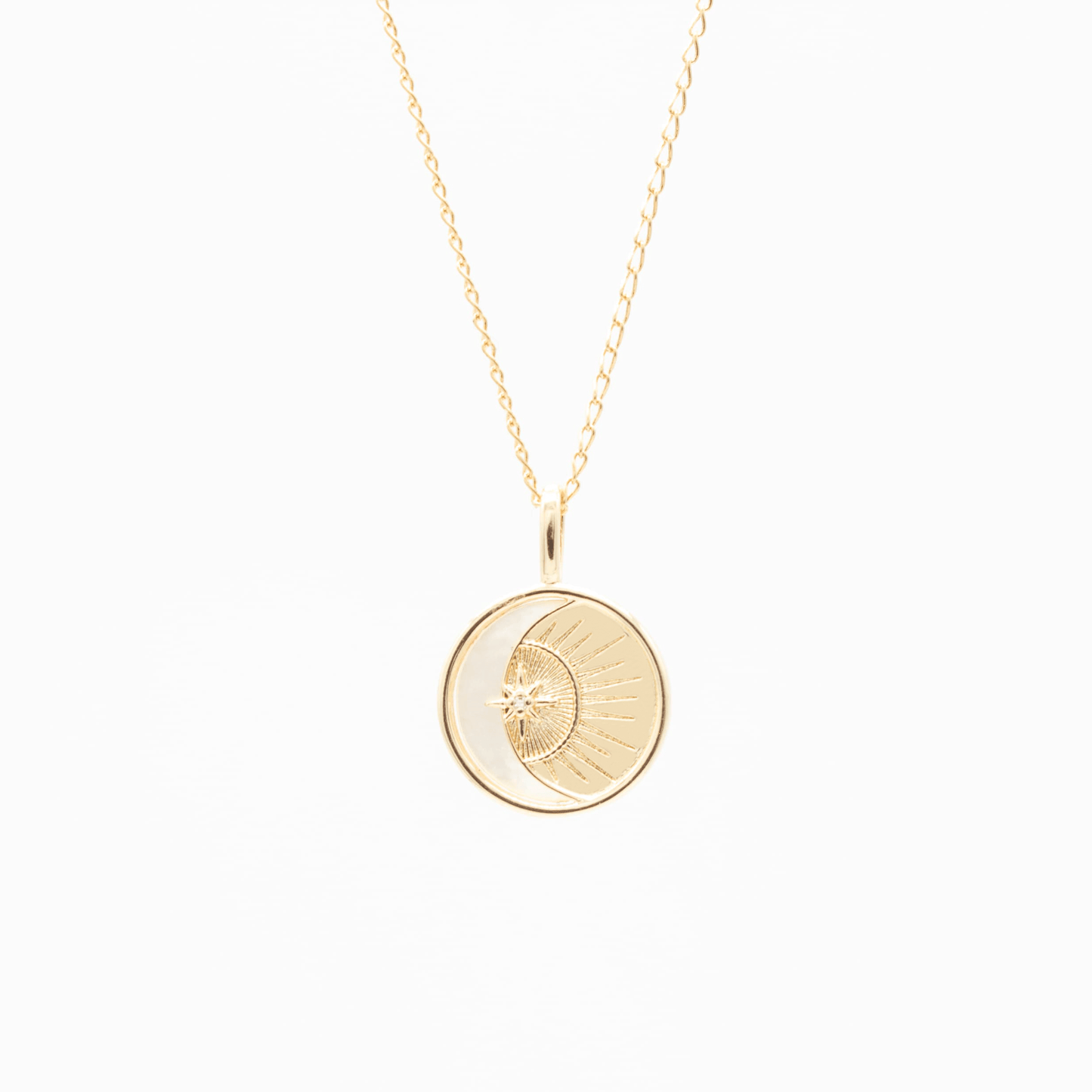 Collar de Sol y Luna Chapa