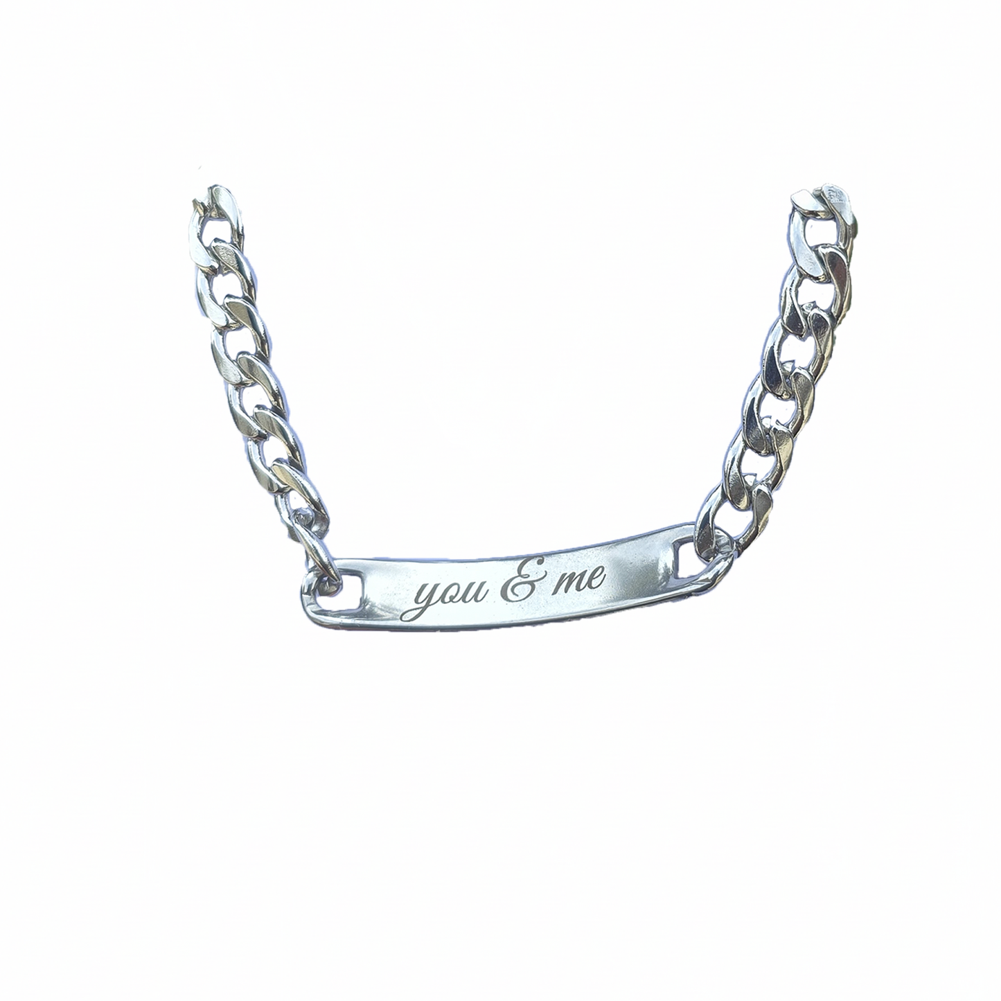 Esclava con Grabado Láser Acero