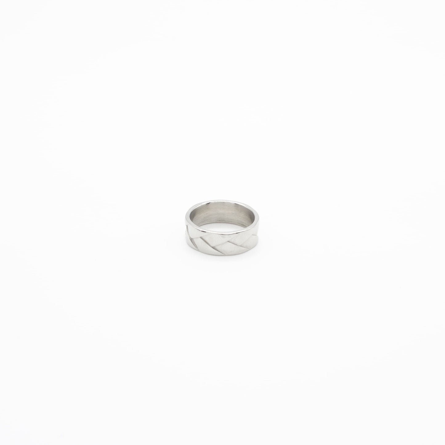 Anillo Trenzado Acero Hombre