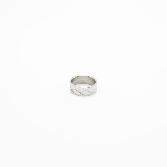 Anillo Trenzado Acero Hombre