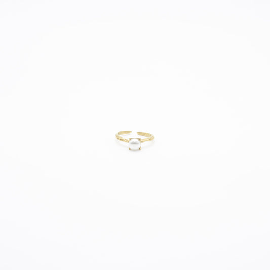 Anillo de Perla Acero