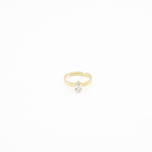 Anillo de Rombo y Zirconia Acero