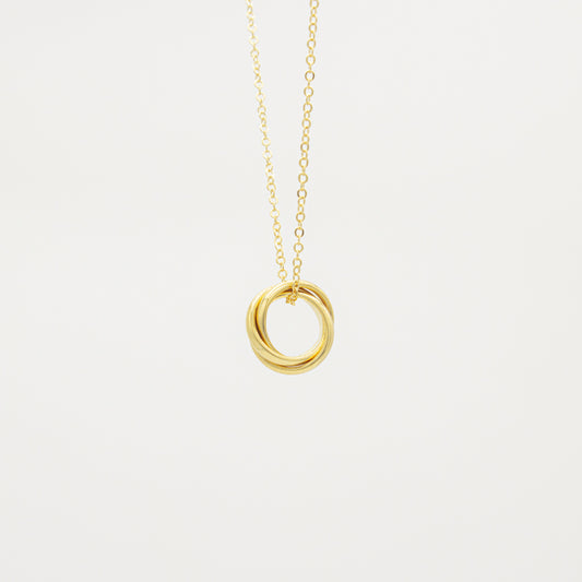 Collar de Aros Entrelazados