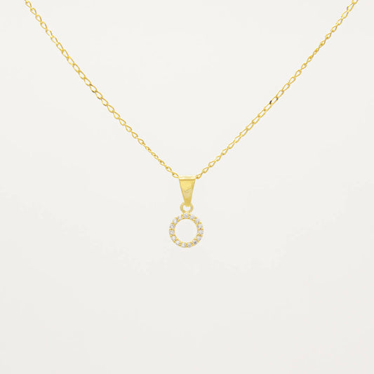 Collar de Aro de Zirconia
