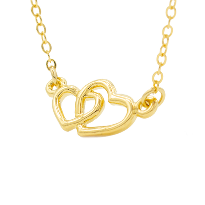 Collar de Corazones Entrelazados