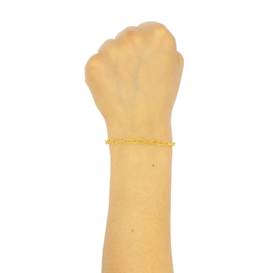 Pulsera de Corazones Entrelazados