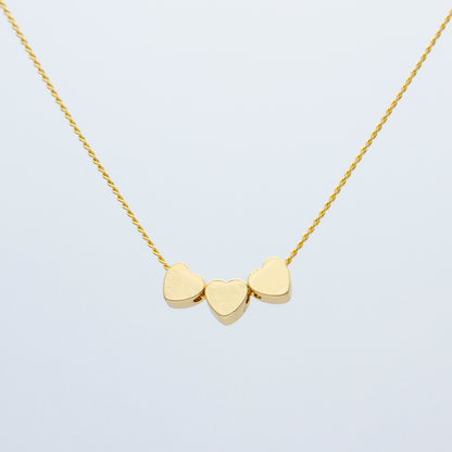 Collar de Corazones Planos