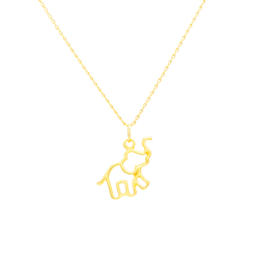 Collar de Silueta de Elefante