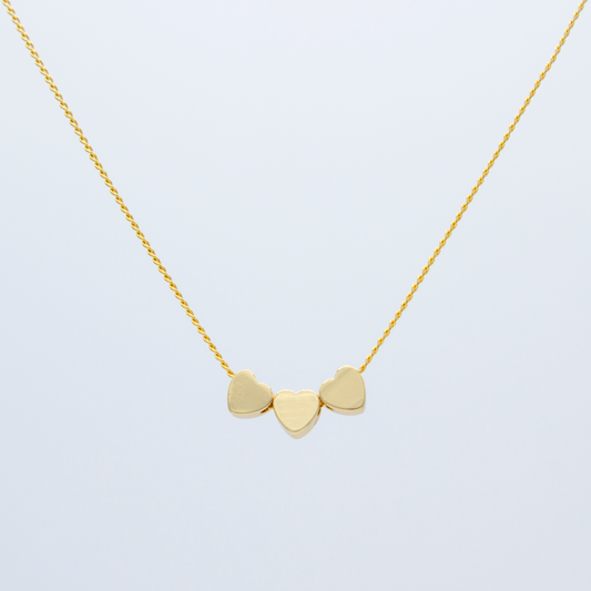 Collar de Corazones Planos